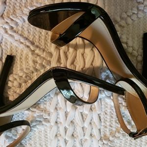 Black strappy heels